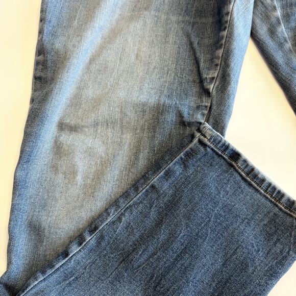 Liz Claiborne Women’s Boyfriend Blue Jeans, Sz 14, Distressed (A0132) - Picture 3 of 7